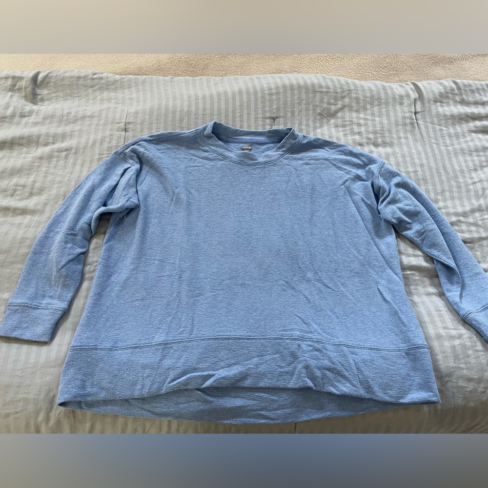 Blue Textured Sweater Aerie